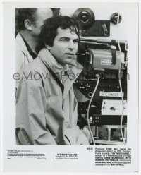 9r560 TONY BILL signed 8x10 still 1980 candid on the set of My Bodyguard, his directorial debut!