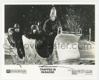 9r563 TRAPPED IN PARADISE signed 8x10 still 1994 by BOTH Nicolas Cage AND Jon Lovitz!