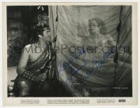 9r567 VICTOR MATURE signed 8x10.25 still 1949 great close up with Hedy Lamarr in Samson and Delilah!