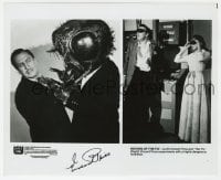 9r568 VINCENT PRICE signed TV 8x10 still R1984 in two great scenes from The Return of the Fly!