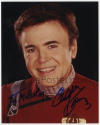 9r759 WALTER KOENIG signed color 8x10 REPRO still 2000s smiling portrait as Star Trek's Chekov!