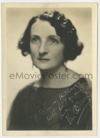 9r593 UNA O'CONNOR signed 5x7 fan photo 1940s head & shoulders portrait of the Universal actress!
