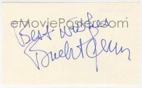 9r127 BUCK HENRY signed 3x5 index card 1980s it can be framed & displayed with a repro still!