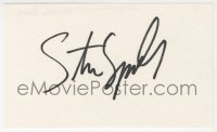 9r131 STEVEN SPIELBERG signed 3x5 index card 1980s it can be framed & displayed with a repro still!