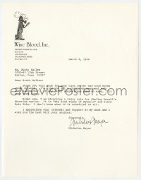 9r108 NICHOLAS MEYER signed letter 1984 directing The Pied Piper of Hamelin for Shelley Duvall!