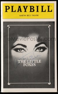 9r148 ANTHONY ZERBE signed playbill 1981 when he was in The Little Foxes on Broadway!
