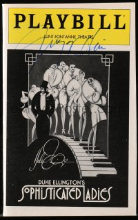 9r152 GREGORY HINES signed playbill 1981 when he was in Sophisticated Ladies on Broadway!