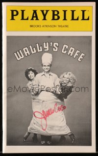 9r156 JAMES COCO signed playbill 1981 when he was in Wally's Cafe on Broadway!