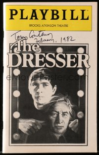 9r173 TOM COURTENAY signed playbill 1982 when he was in The Dresser on Broadway!