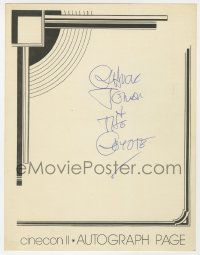 9r193 CHUCK JONES signed 9x11 autograph page 1964 he also signed The Coyote at Cinecon II!