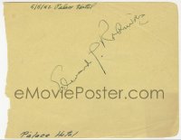 9r200 EDWARD G. ROBINSON signed 5x6 cut album page 1942 it can be framed with a repro still!