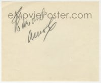 9r198 EDWARD ARNOLD signed 5x6 album page 1940s it can be framed & displayed with a repro!