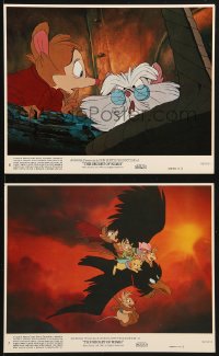 9s154 SECRET OF NIMH 2 8x10 mini LCs 1982 Don Bluth directed, cool mouse fantasy cartoon images!