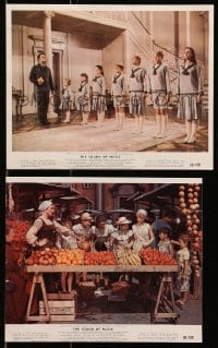 9s156 SOUND OF MUSIC 2 color from 8x9.5 to 8x10 stills 1965 Julie Andrews, Christopher Plummer, top cast!