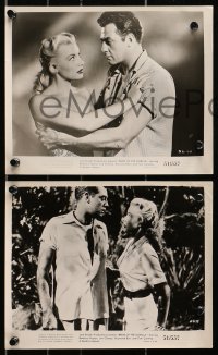 9s850 BRIDE OF THE GORILLA 3 8x10 stills 1951 Barbara Payton, Raymond Burr, wacky ape movie!