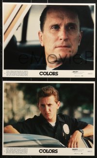 9s025 COLORS 8 8x10 mini LCs 1988 Sean Penn & Robert Duvall as cops, directed by Dennis Hopper!