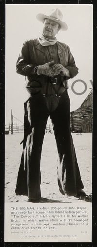 9s856 COWBOYS 3 8x10 stills 1972 big John Wayne, great western images!