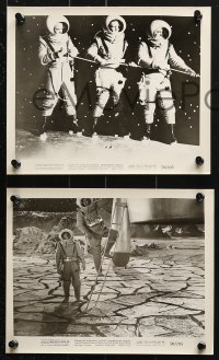 9s704 DESTINATION MOON 5 8x10 stills 1950 Robert A. Heinlein, great sci-fi images of astronauts!