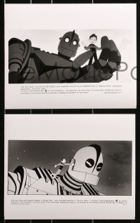 9s585 IRON GIANT 7 8x10 stills 1999 animated modern classic, cool cartoon robot images!