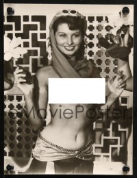 9s953 IT'S HIM YES YES 2 Italian 7.25x9.5 stills 1953 sexy topless Sophia Loren for French release!