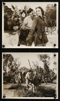 9s805 JUNGLE GIRL 4 TV 8x10 stills R1960s Frances Gifford, Tom Neal, Republic serial, great images!