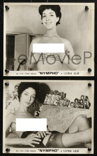 9s727 NYMPHO 5 8x10 stills 1960s sexy images, the lowdown on bizarre perversions in suburbia!