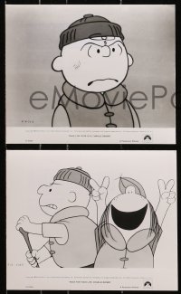 9s465 RACE FOR YOUR LIFE CHARLIE BROWN 9 8x10 stills 1977 Schulz, Lucy, Linus, Schroeder!