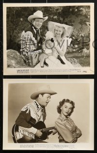 9s674 ROY ROGERS 6 8x10 stills 1930s-50s the star in variety of roles including Under Western Stars!