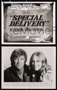 9s207 SPECIAL DELIVERY 25 8x10 stills 1976 cool images of of sexy Cybill Shepherd & Bo Svenson!