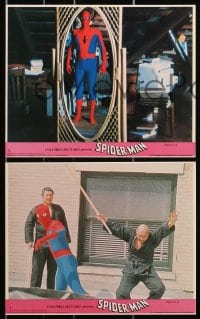 9s123 SPIDER-MAN 5 8x10 mini LCs 1977 Marvel Comic, great images of Nicholas Hammond as Spidey!