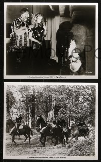 9s685 SPIRITS OF THE DEAD 6 8x10 stills 1969 Fellini, Malle, Vadim, Peter and Jane Fonda, Stamp!