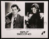 9s985 SPLIT SECOND 2 8x10 stills 1992 Rutger Hauer's seen the future, now he has to kill it!