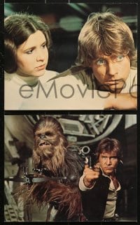 9s087 STAR WARS 8 color deluxe 8x10 stills 1977 George Lucas classic epic, Luke, Leia, great images!