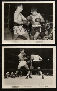 9s837 WORLD IN MY CORNER 4 8x10 stills 1956 great images of champion boxer Audie Murphy!