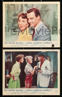 9s100 MY SISTER EILEEN 7 color English FOH LCs 1955 Janet Leigh, Jack Lemmon & Betty Garrett!