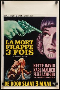 9t530 DEAD RINGER Belgian 1964 Bette Davis kills her own twin, completely different artwork!