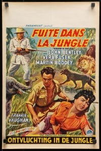 9t538 ESCAPE IN THE SUN Belgian 1956 great images of English big game hunters in Africa!