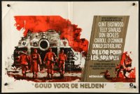 9t553 KELLY'S HEROES Belgian 1970 Eastwood, Savalas, Rickles & Sutherland, art of tank by Ray!