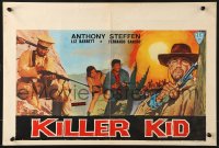9t555 KILLER KID Belgian 1967 Leopoldo Savona, Anthony Steffen, cowboy western art!