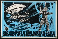 9t568 MARS MEN Belgian 1976 Hung Min Chen, wacky completely different sci-fi art of Mars-men!