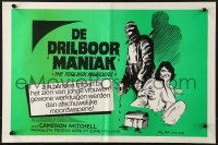 9t604 TOOLBOX MURDERS Belgian 1978 Donnelly directed horror, sexy art of woman attacked in bath!