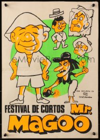 9t004 FESTIVAL DE CORTOS MR MAGOO Colombian poster 1970s cool completely different art of him!