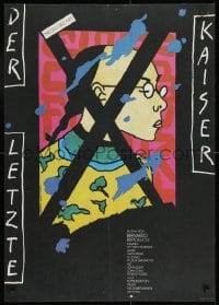 9t456 LAST EMPEROR East German 23x32 1988 Bernardo Bertolucci epic, great artwork by Gruttner!