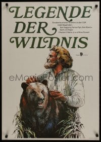 9t463 LEGEND OF THE WILD East German 23x32 1983 Dan Haggerty, Denver Pyle, art of man and bear!