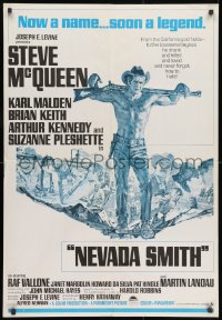 9t182 NEVADA SMITH Egyptian poster R1970s Steve McQueen will soon be a legend, montage artwork!
