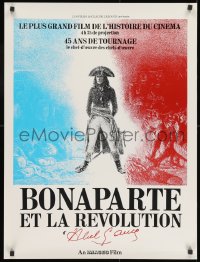 9t204 BONAPARTE ET LA REVOLUTION French 23x30 1972 Abel Gance's classic restored w/new scenes!