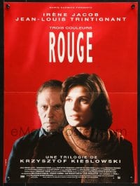 9t250 THREE COLORS: RED French 15x20 1994 Kieslowski's Trois couleurs: Rouge, Irene Jacob, Trintignant