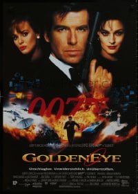 9t074 GOLDENEYE German 1995 cool image of Pierce Brosnan as secret agent James Bond 007!