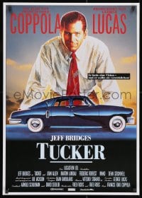 9t081 TUCKER: THE MAN & HIS DREAM German 1989 Francis Ford Coppola, different art of Jeff Bridges!