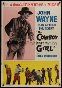 9t055 LADY TAKES A CHANCE Iranian 1963 Jean Arthur moves west and falls in love with John Wayne!